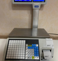 Весы Cas CL5000j с печатью этикетки Весы Cas CL5000j с печатью этикетки